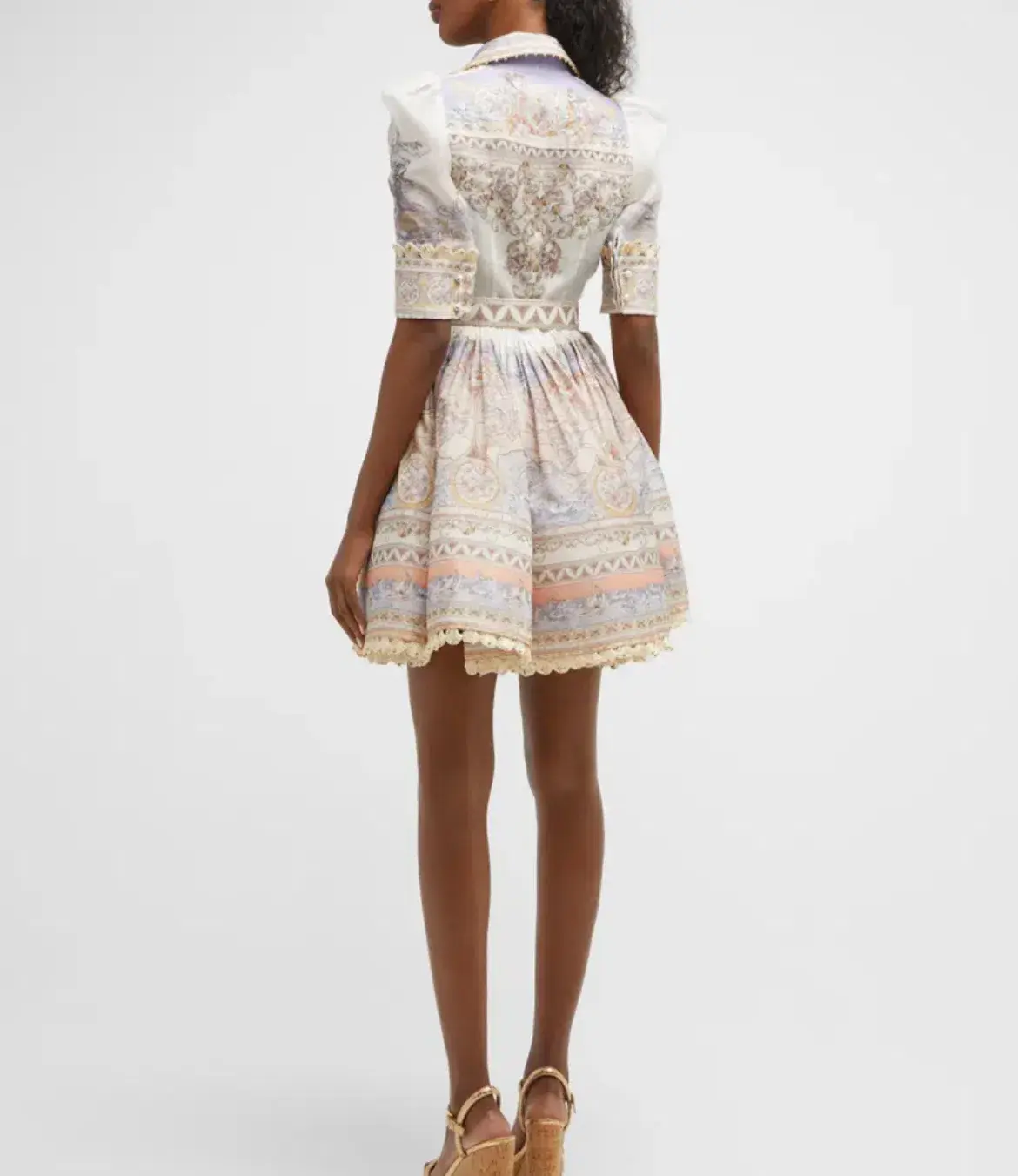 Zimmermann The High Tide Shirt Dress in Odyssey Print  Size 2/Au12 - Image 2