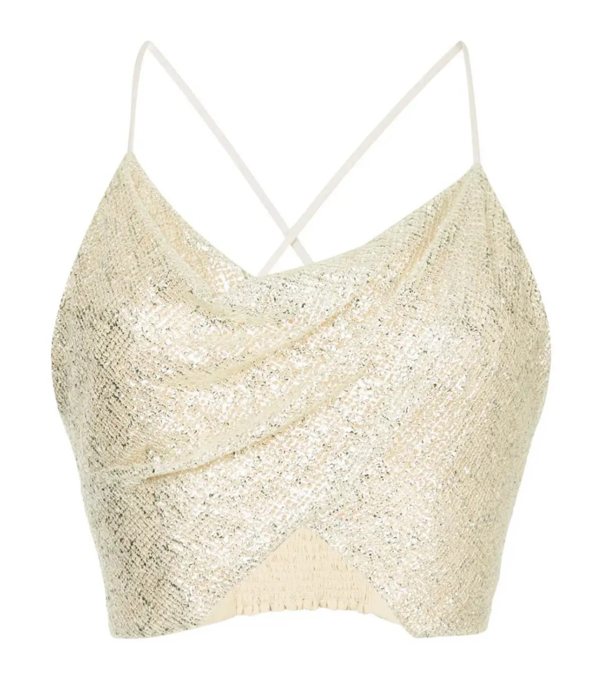 Manning Cartell Flash Bulb Mini Skirt & Cami Set Metallic Gold Size 8 - Image 3