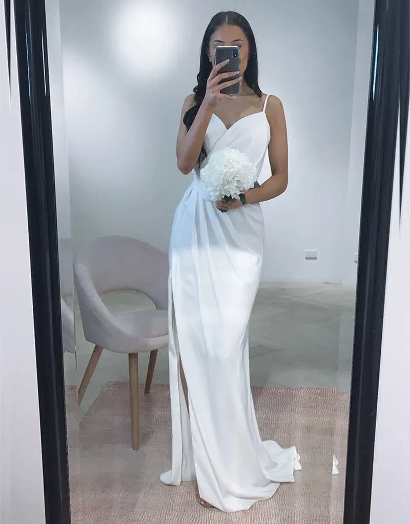 Bariano Serena Gown White Size 10  - Image 1