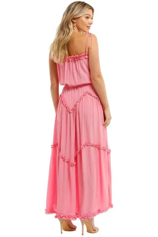 SWF Dynamic Maxi Dress Pink Size S/AU 8 - Image 3