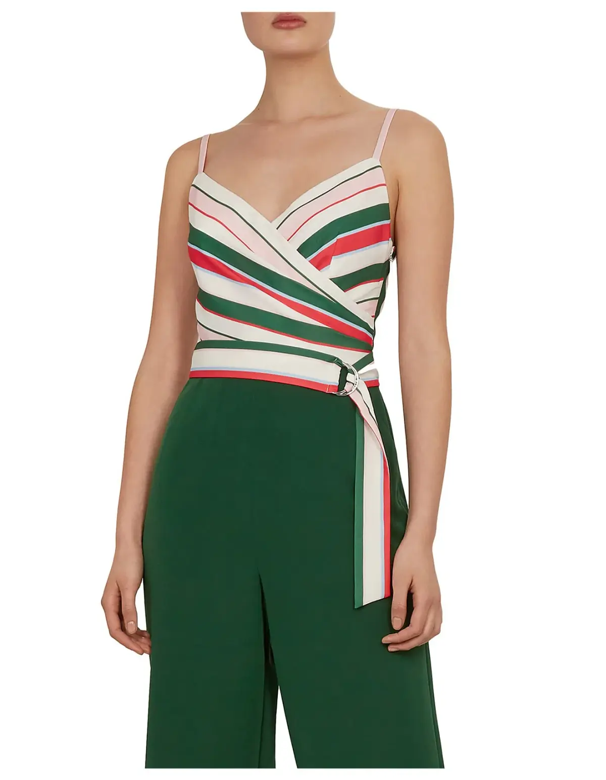 Ted Baker Jordin Tutti Frutti Stripe Jumpsuit in Multi Size 8 - Image 4