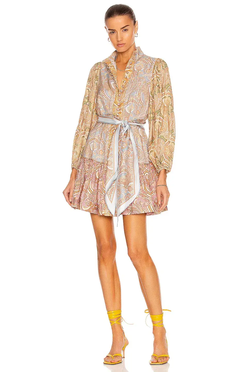 Zimmermann Tempo Silk Mini Dress Print Size 0/Au 8 - Image 1