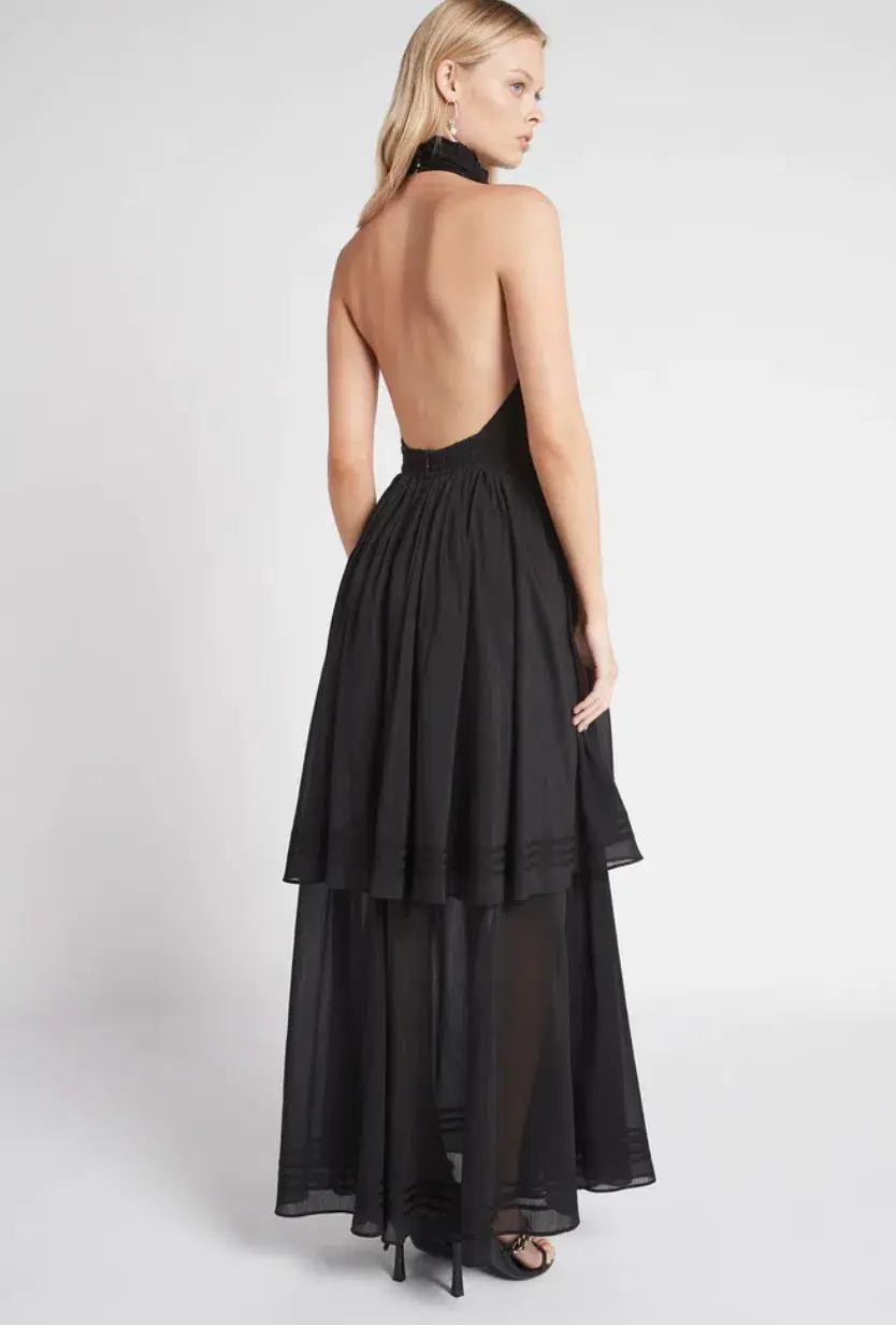 Aje Bungalow Sienna Dress in Black Size 8 - Image 3