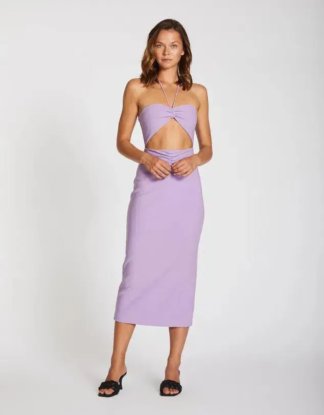 Lover Kiki Midi Dress Purple Size 10 - Image 1