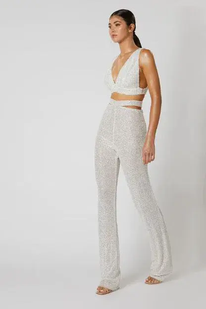 Winona Husk Top & Pant Set White Size 8 - Image 2