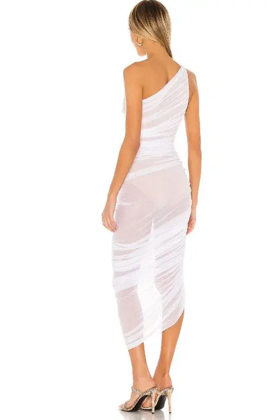 Norma Kamali Diana Gown White Size 8 - Image 2