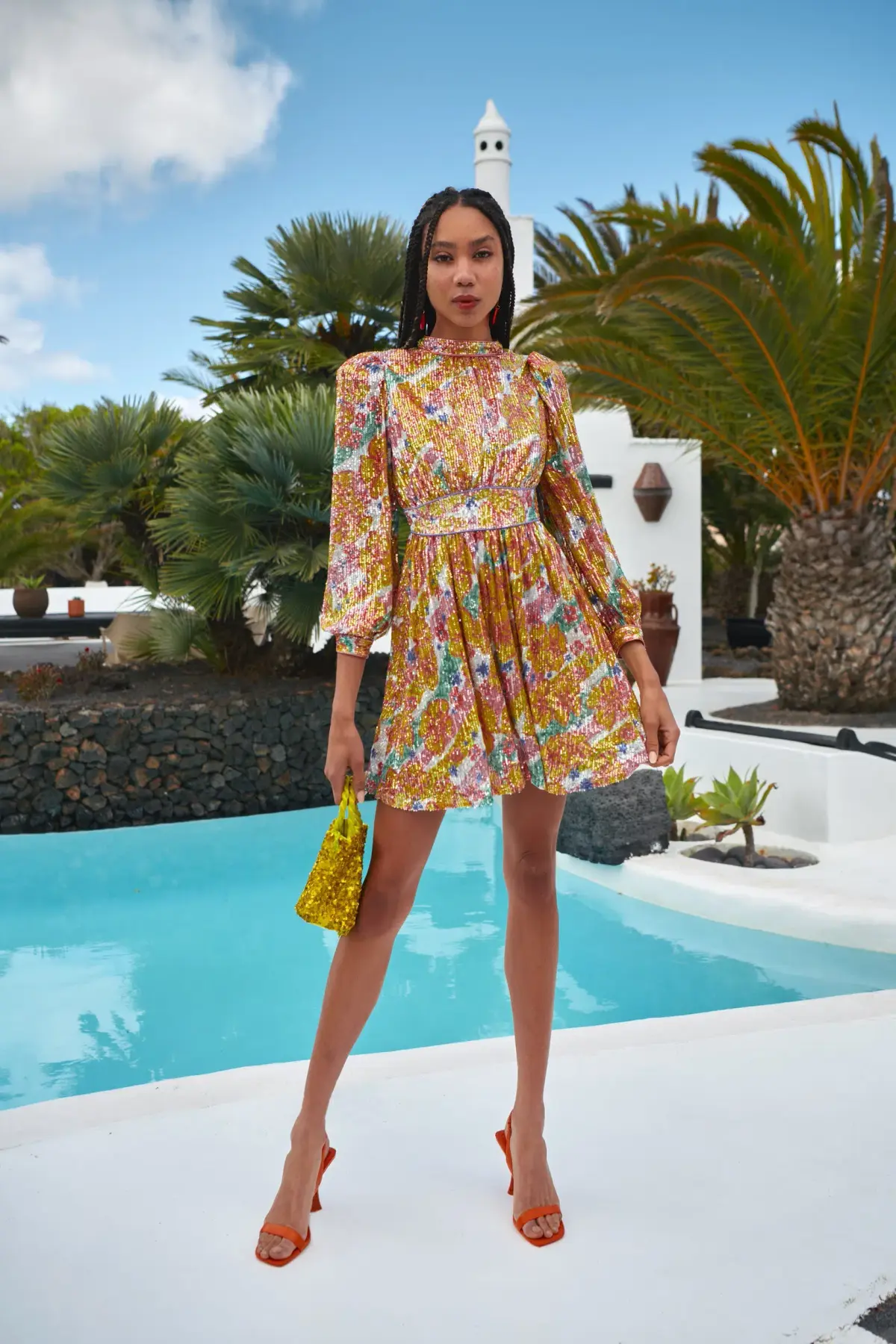CeliaB Agata Sequin Dress Multi-colored Size S / AU 8 - Image 1