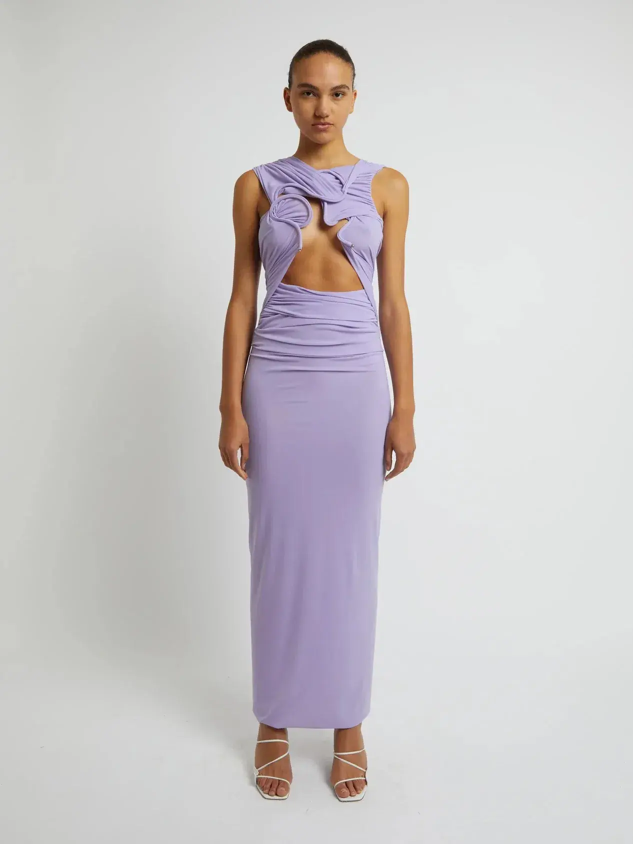 Christopher Esber Venus Tank Dress Lilac Size AU 8 - Image 1