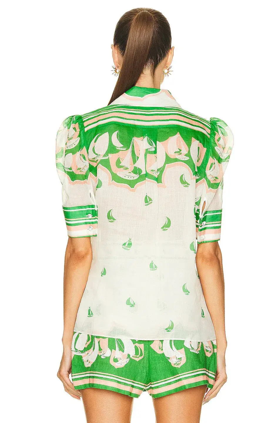 Zimmermann High Tide Sailboats Set Green Sailboats Size 1/AU 10  - Image 3