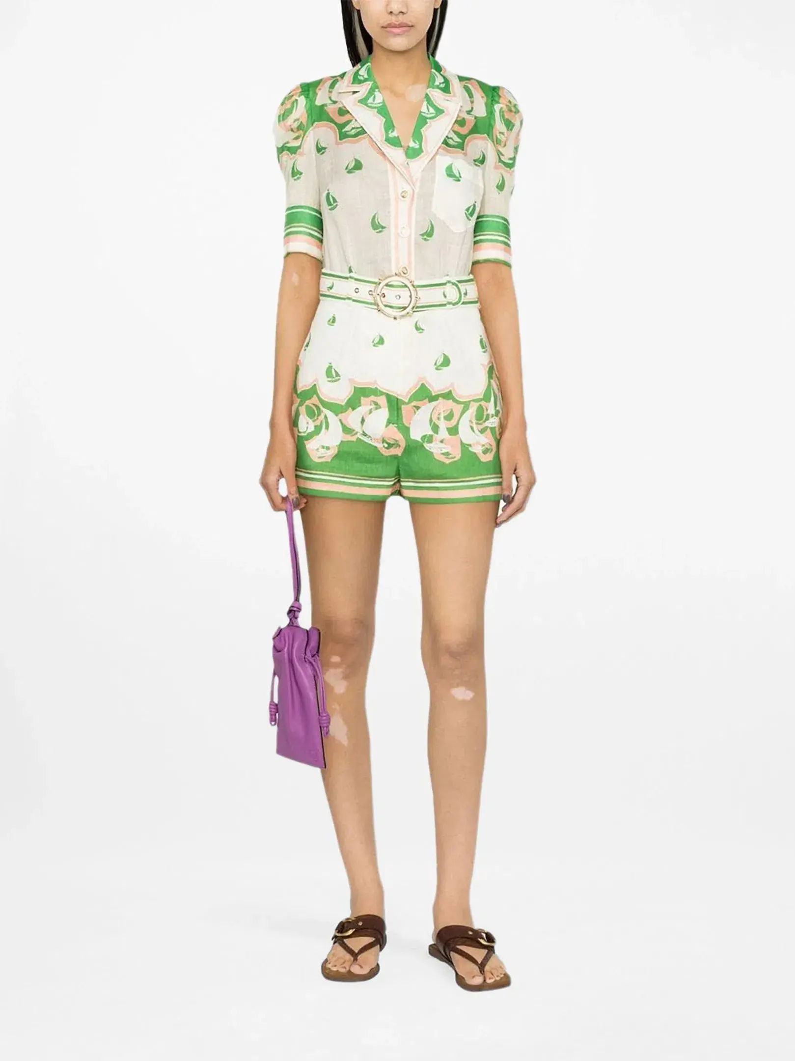 Zimmermann High Tide Sailboats Set Green Sailboats Size 1/AU 10  - Image 1