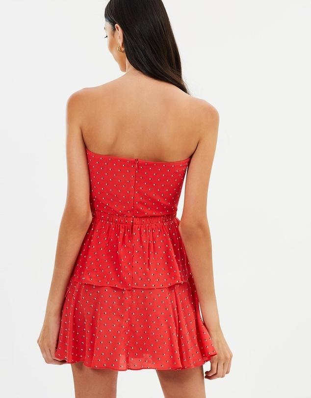 BELLE AMIE DRESS RED - Image 4