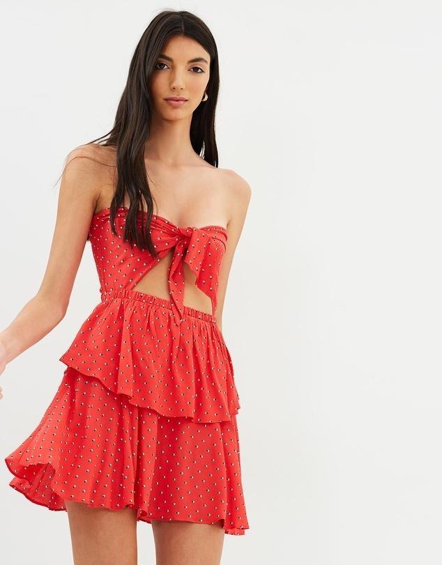 BELLE AMIE DRESS RED - Image 1