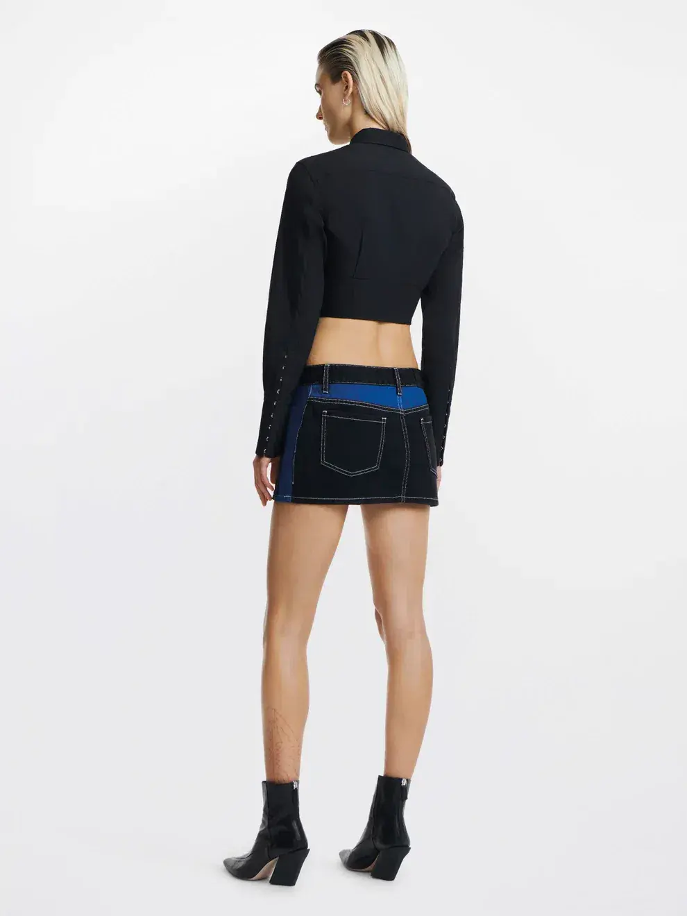 Dion Lee Undercorset Shirt Black Size 8 - Image 3
