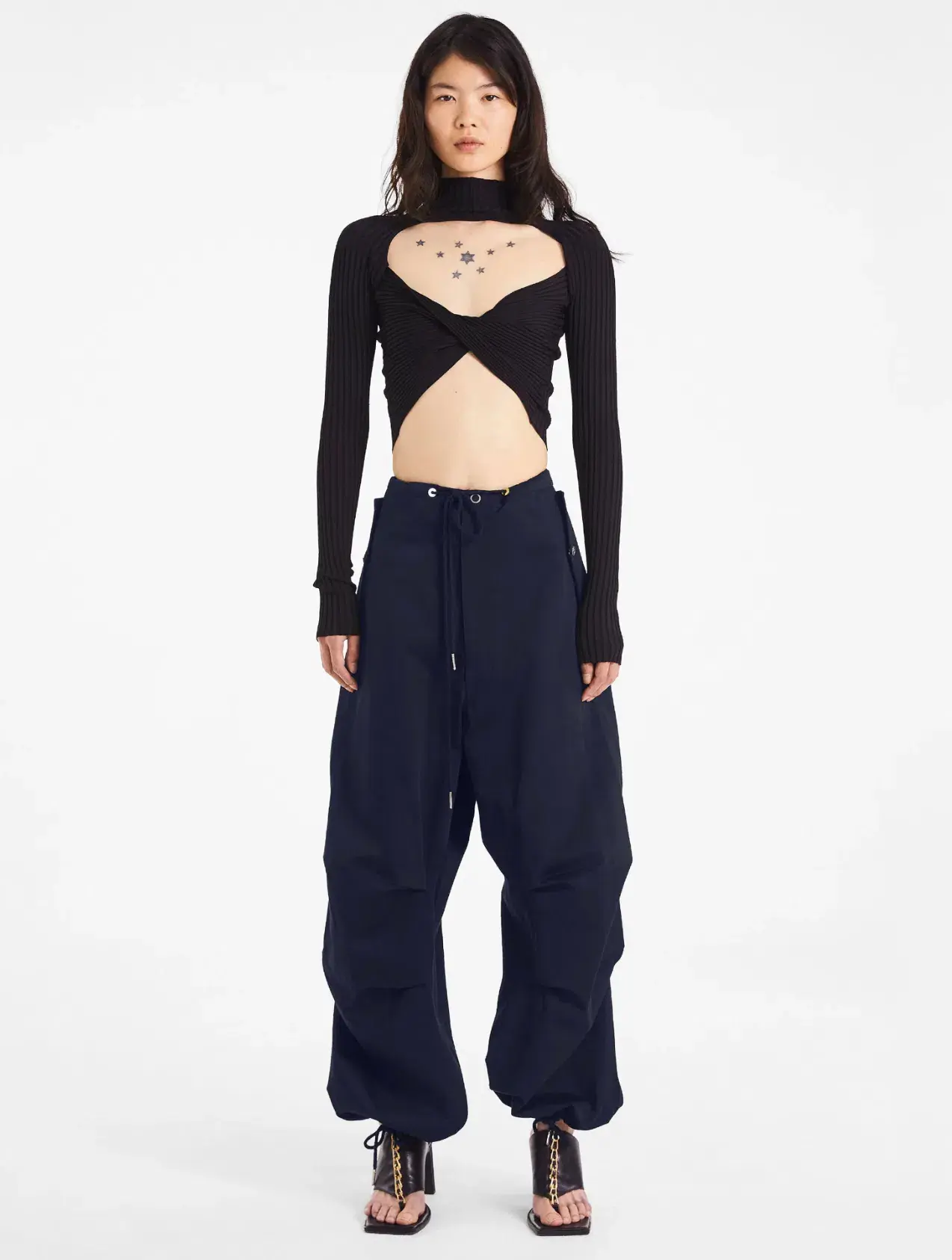 Dion Lee Parachute Pant Dark Navy Size S / Au 8 - Image 1