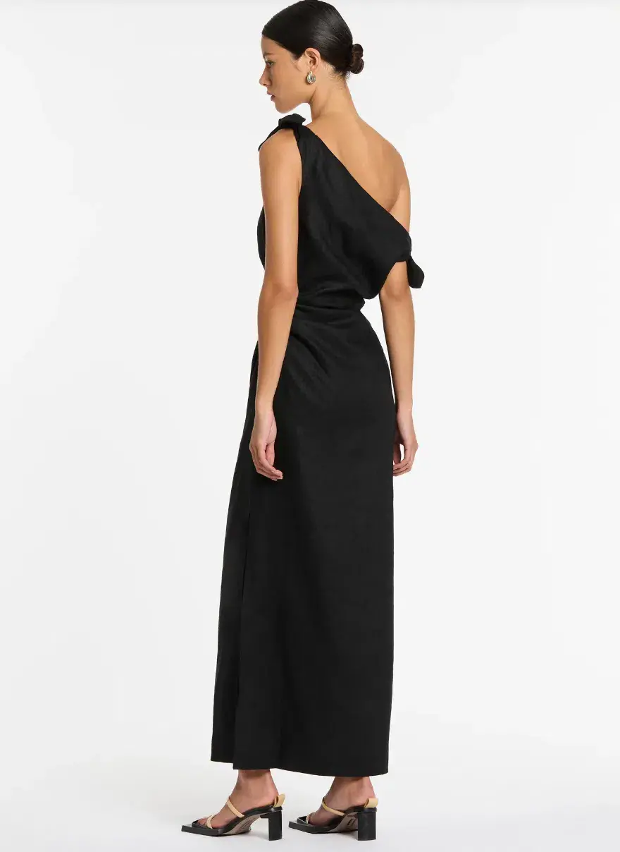 Sir The Label Bettina Off The Shoulder Black Dress Black Size 3/Au 12 - Image 3