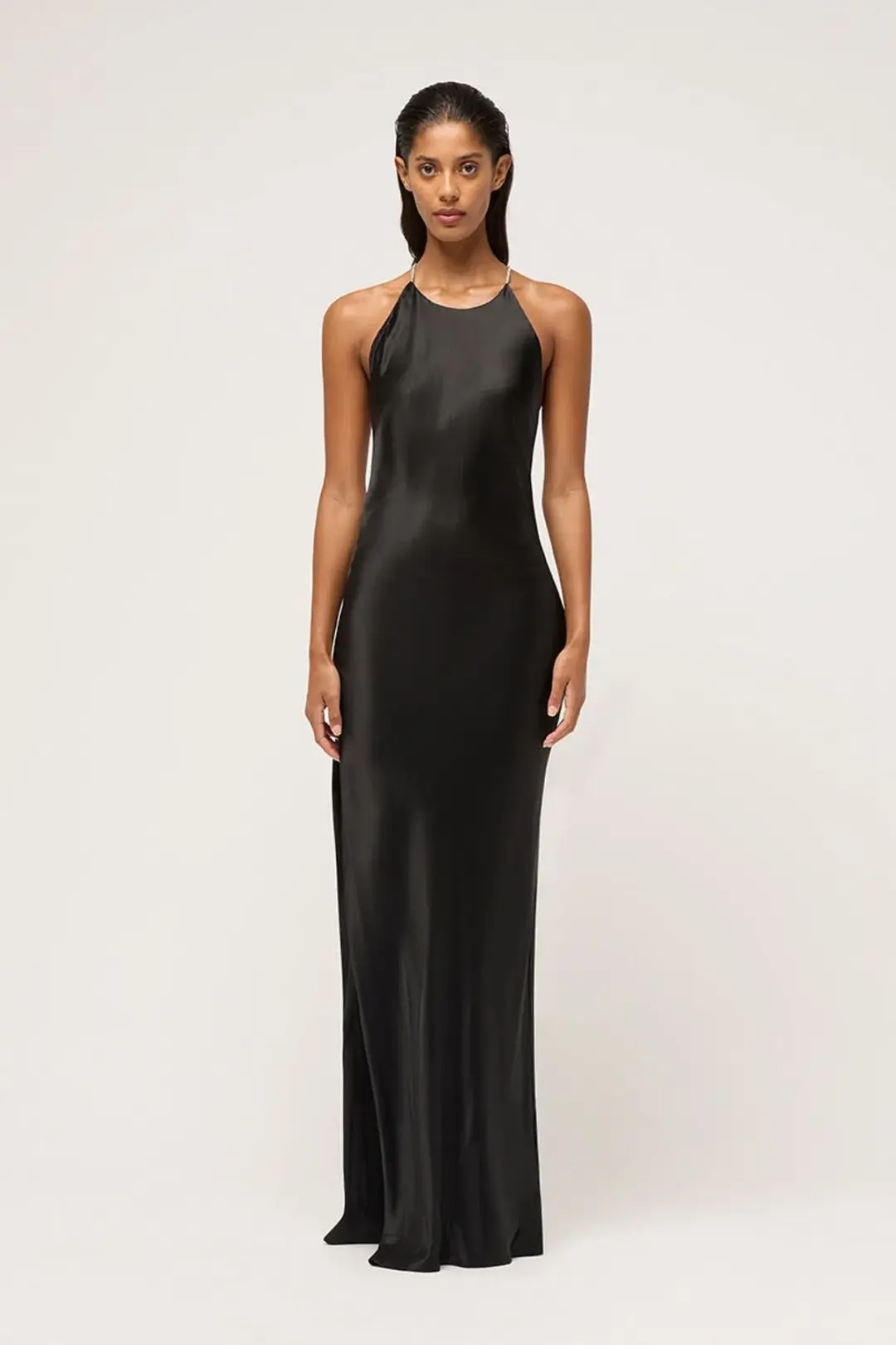 Michael Lo Sordo Crystalline Hudson Gown Black Size 8 for rent on The Volte - main image