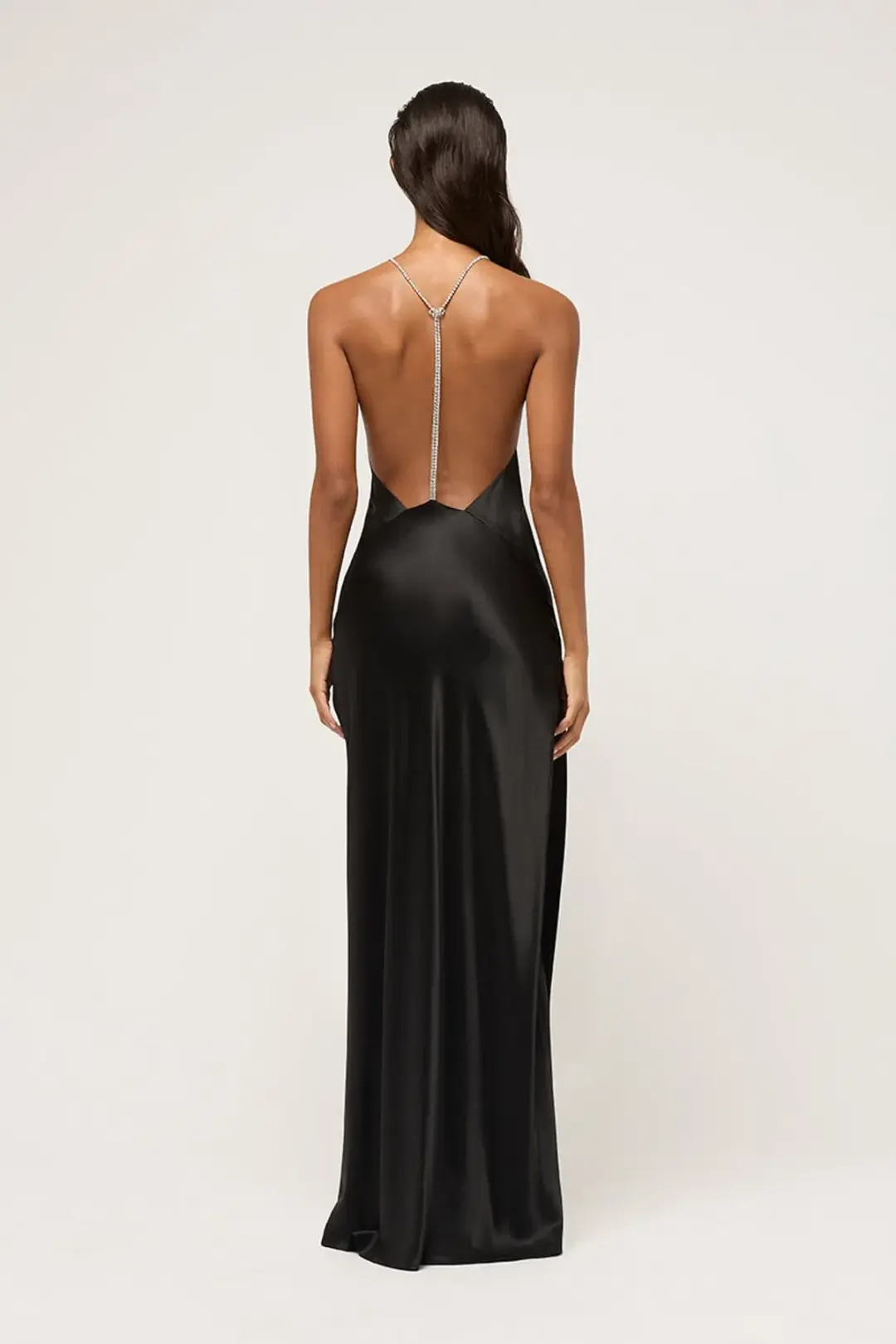 Michael Lo Sordo Crystalline Hudson Gown Black Size 8 for rent on The Volte - main image