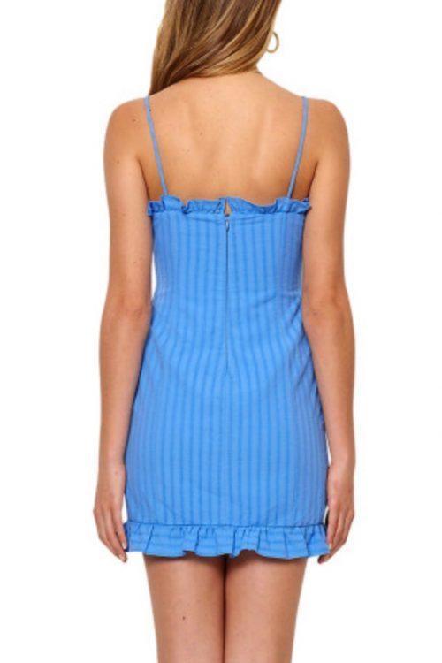 Bec & Bridge Chou Chou Mini Dress Azure Size AU 8 - Image 2