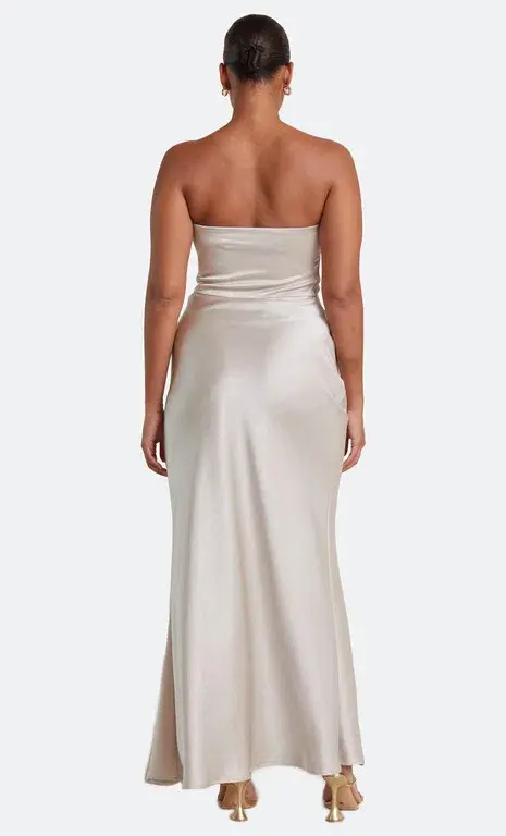Bec & Bridge Dreamer Strapless Dress Sand Size AU 6  - Image 3