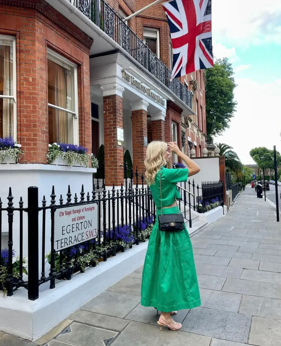 Aje Tidal Top & Skirt Green Size AU 8 for rent on The Volte - main image