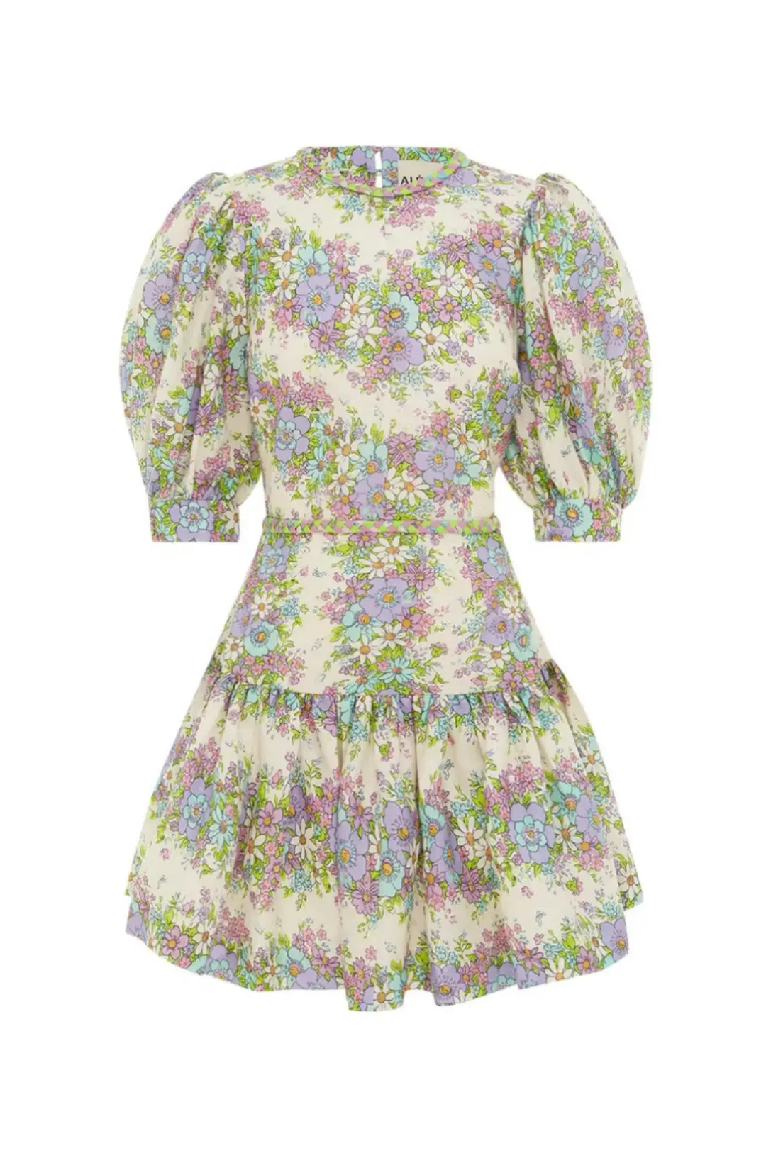 Alemais Alamos Agnes Mini Dress Cream Size AU 12  for rent on The Volte - main image