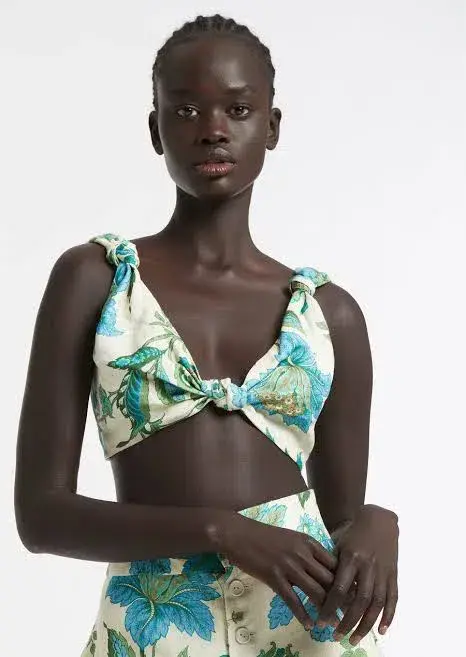 Sir the Label Alexandre Knot Bralette Marguerite Floral Print Size 2/AU 10 - Image 4
