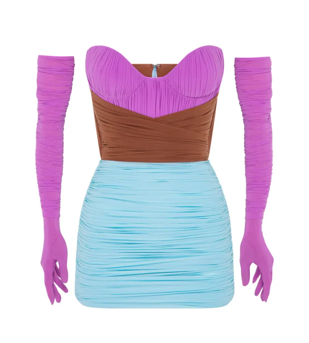 Alex Perry Stone Mini Dress Multi Size 8 for rent on The Volte - main image