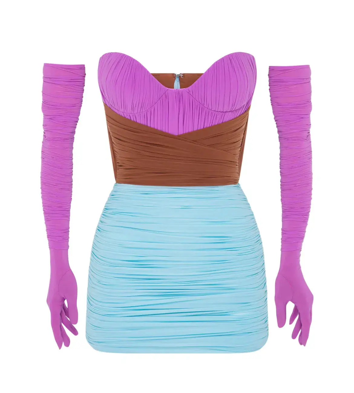 Alex Perry Stone Mini Dress Multi Size 8 - Image 4