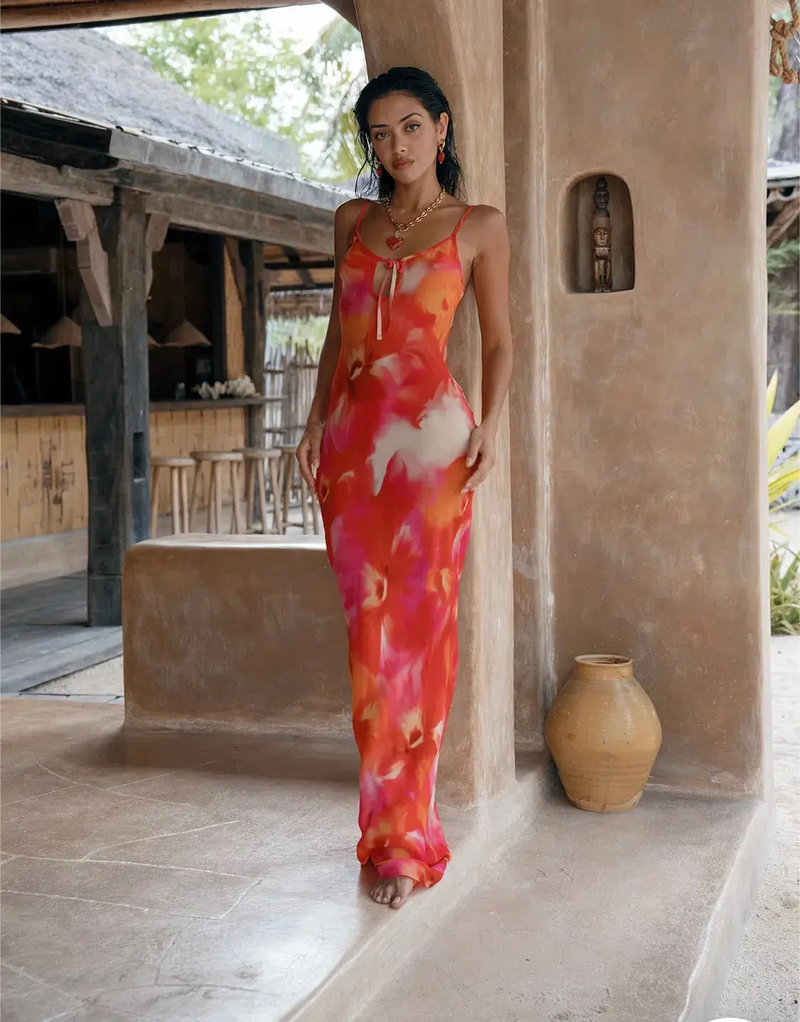 Isabelle Quinn Billie Maxi Dress Multi Size 6 - Image 3