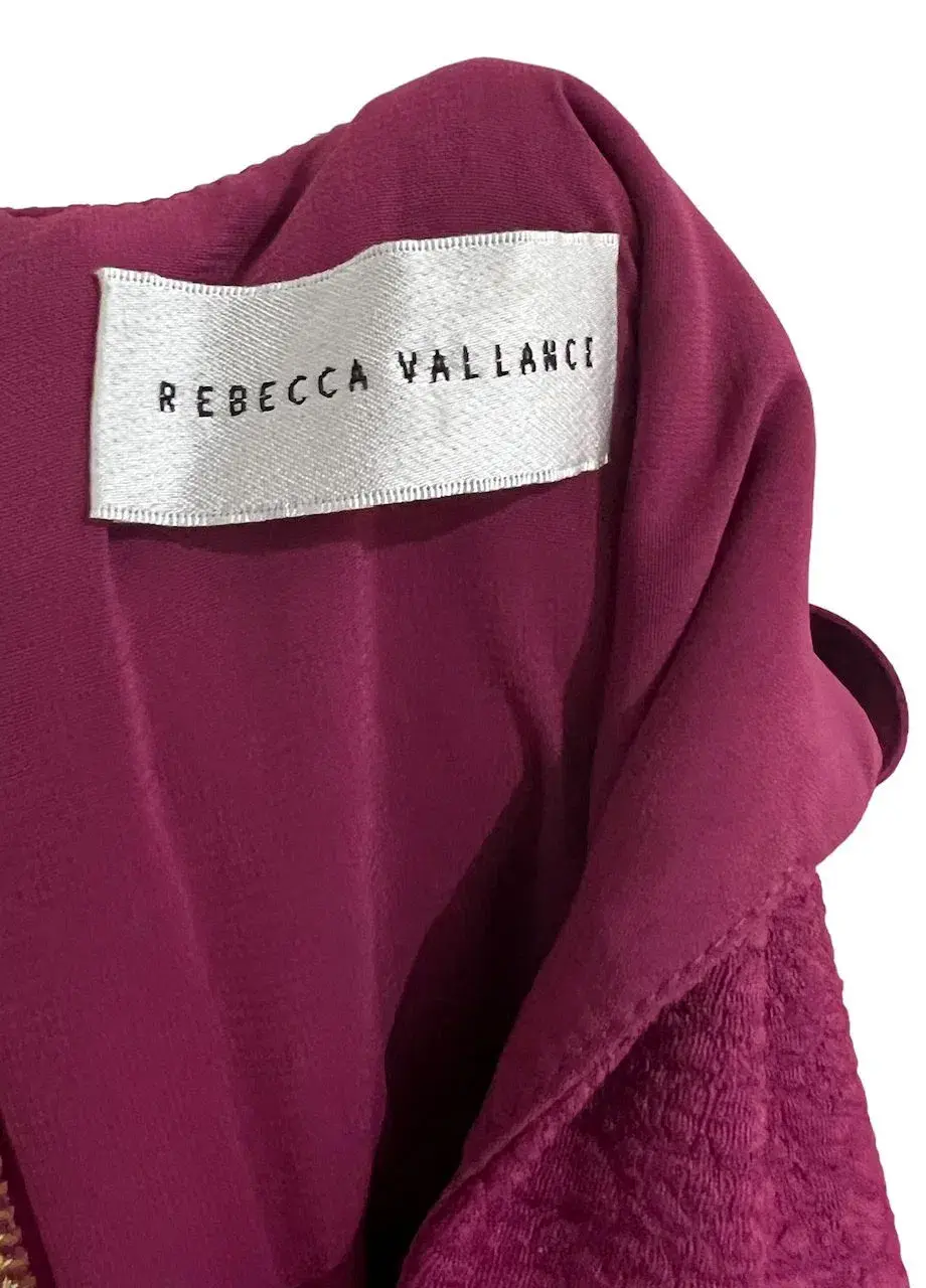 Rebecca Vallance Diana Midi Dress Grape Size 8 - Image 4