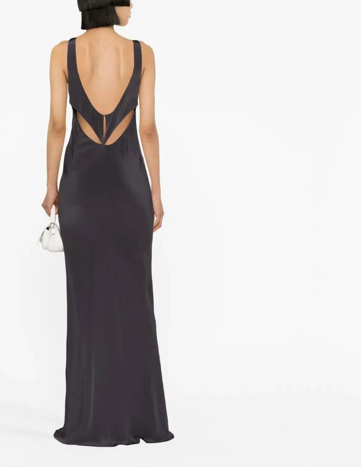 Christopher Esber Triquetra Controured Tank Dress Charcoal Size 6 / XS - Image 3