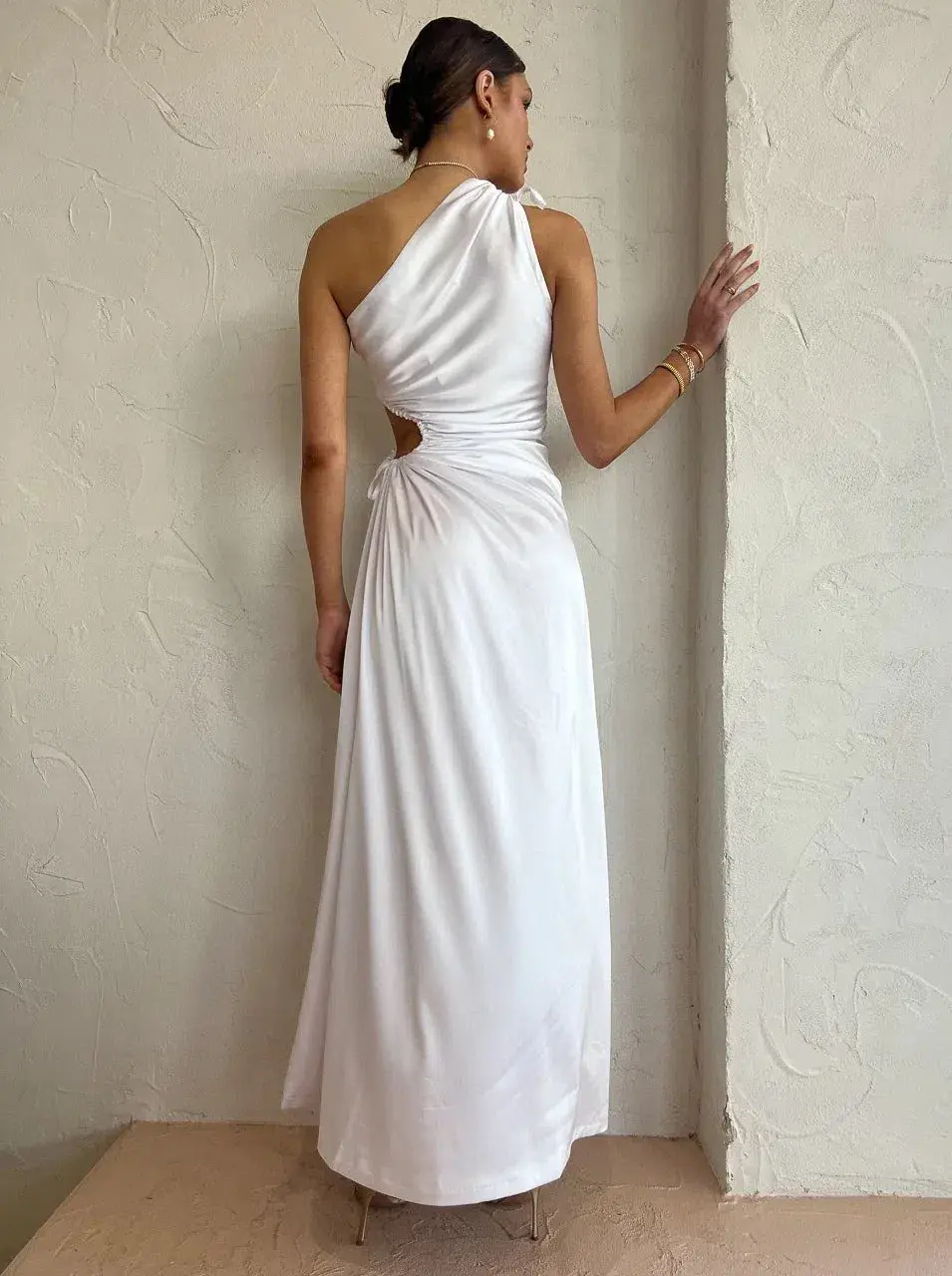 Sonya Moda Nour Maxi Dress in White Size 8 / S - Image 4