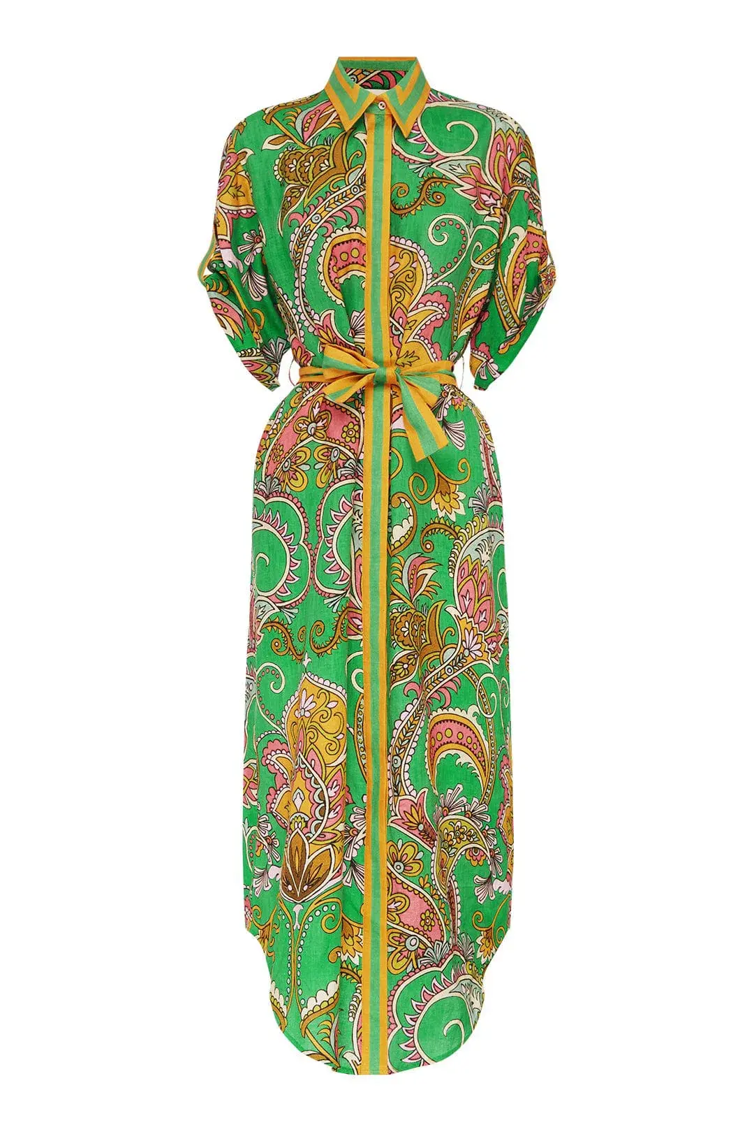 Alemais Marion Shirt Dress Green Size 14 - Image 5