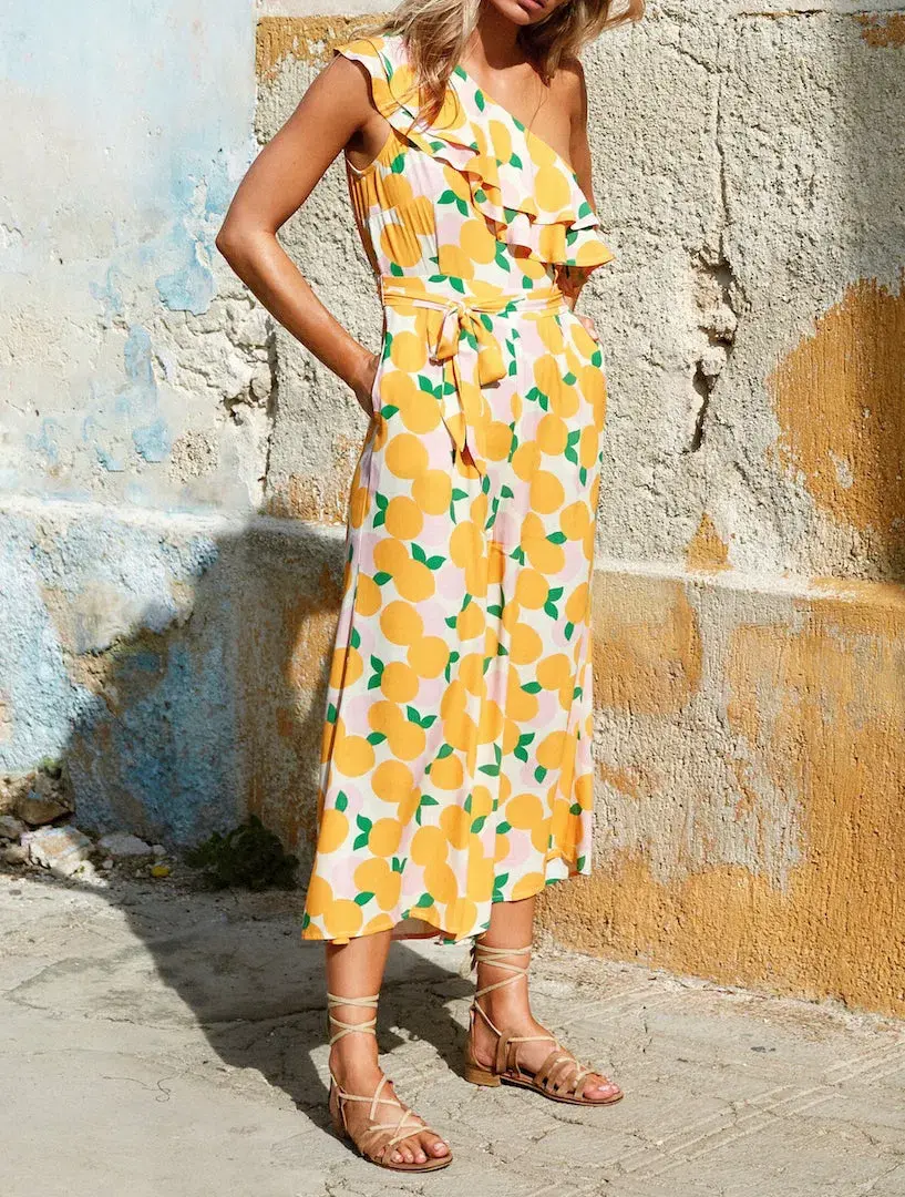 Mister Zimi Gloria Jumpsuit in Mandarin Print Size 14 - Image 1