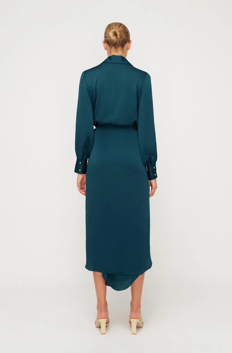 Sheike Hemisphere Midi Dress Blue Size 8 / S for rent on The Volte - main image