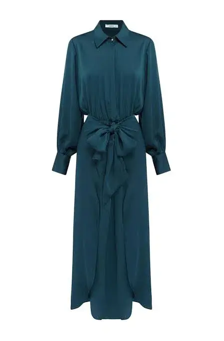 Sheike Hemisphere Midi Dress Blue Size 8 / S for rent on The Volte - main image