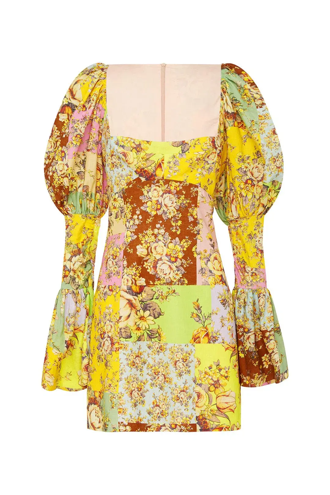 Alemais Matilde Puff Sleeve Mini Dress Multi Size 10 - Image 4