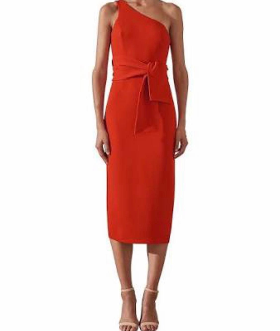 Shona Joy Bryant One Shoulder Red Mini Sz 6 - Image 2