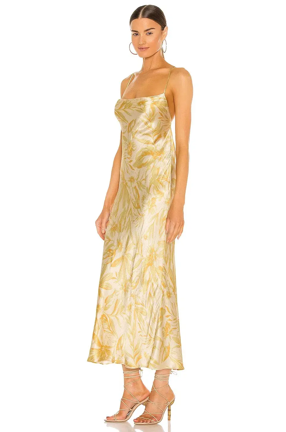 Bec & Bridge Tropical Punch Maxi Dress Yellow Floral Print Size 8 - Image 2