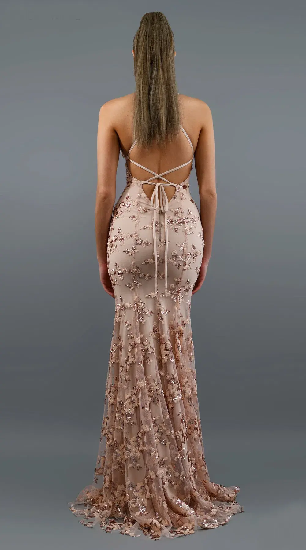 Studio Minc Rose Gold Jadore Dress Size 0/AU 8 - Image 2