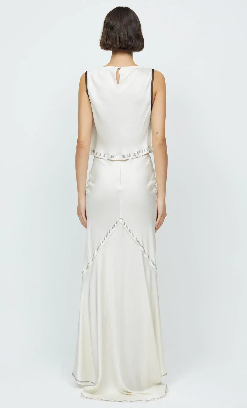 Bec & Bridge Evangeline Top and Maxi Skirt Set White Size 6 - Image 3