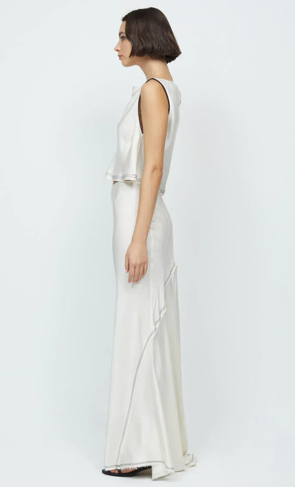 Bec & Bridge Evangeline Top and Maxi Skirt Set White Size 6 - Image 4