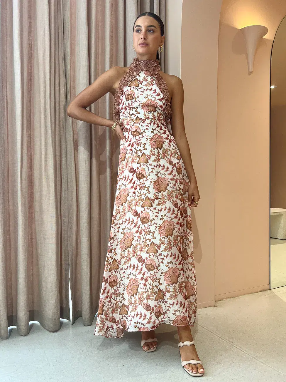 Sonya Moda Ajloun Maxi Dress in Paisley Print Size AU 8  - Image 1