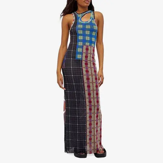 Ottolinger Mesh Tank Maxi Dress Multi-colored Size M / AU 10 for rent on The Volte - main image