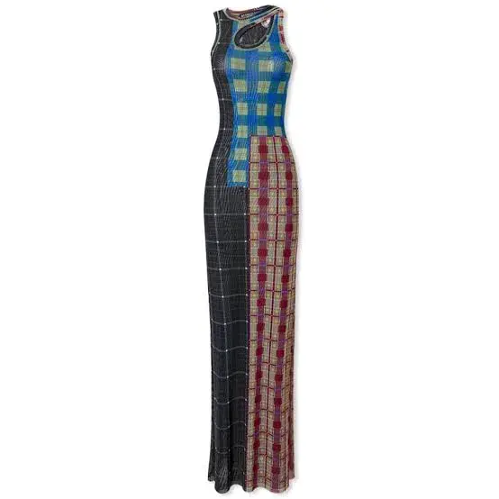 Ottolinger Mesh Tank Maxi Dress Multi-colored Size M / AU 10 for rent on The Volte - main image