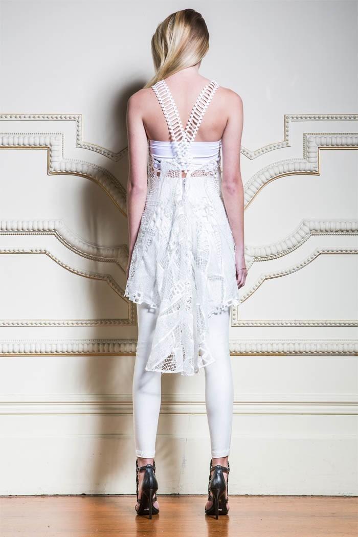 Asilio Diamond in the Rough Dress White 6 - Image 2