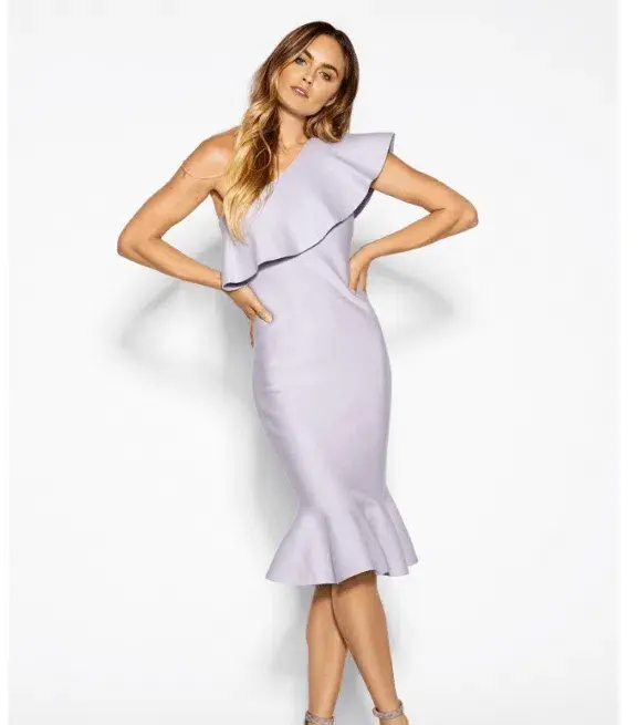 Sheike Escapade Knit Dress Purple Size AU 8 - Image 1