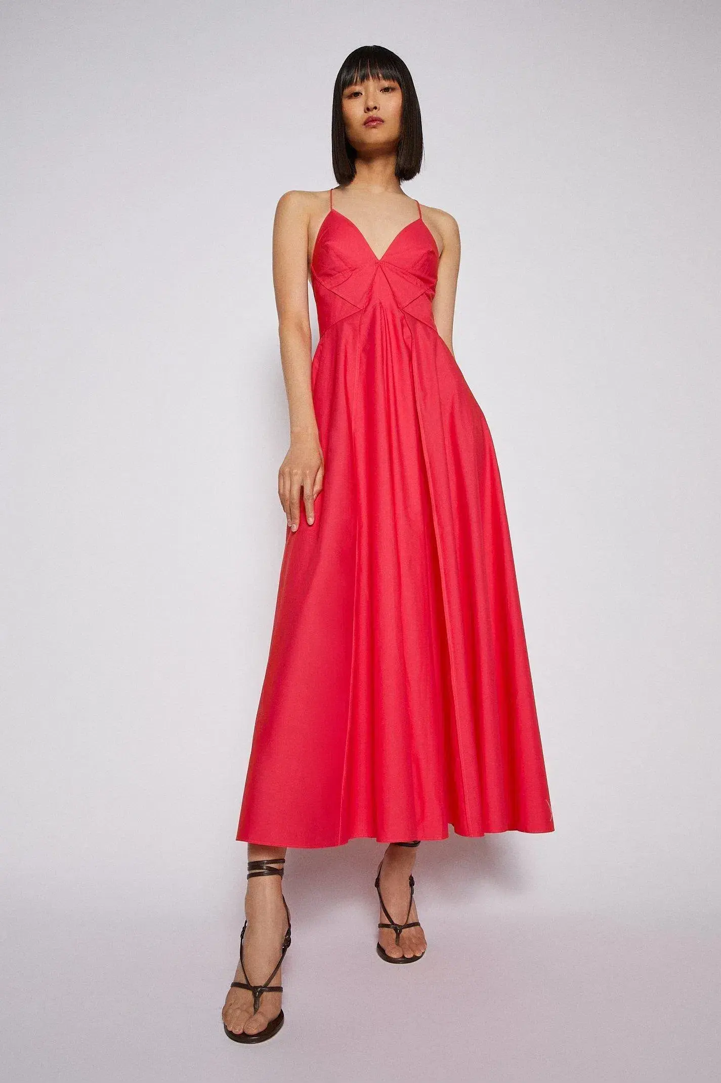 Scanlan Theodore Parachute Strappy Dress in Fuchsia Pink Size AU 12 - Image 1