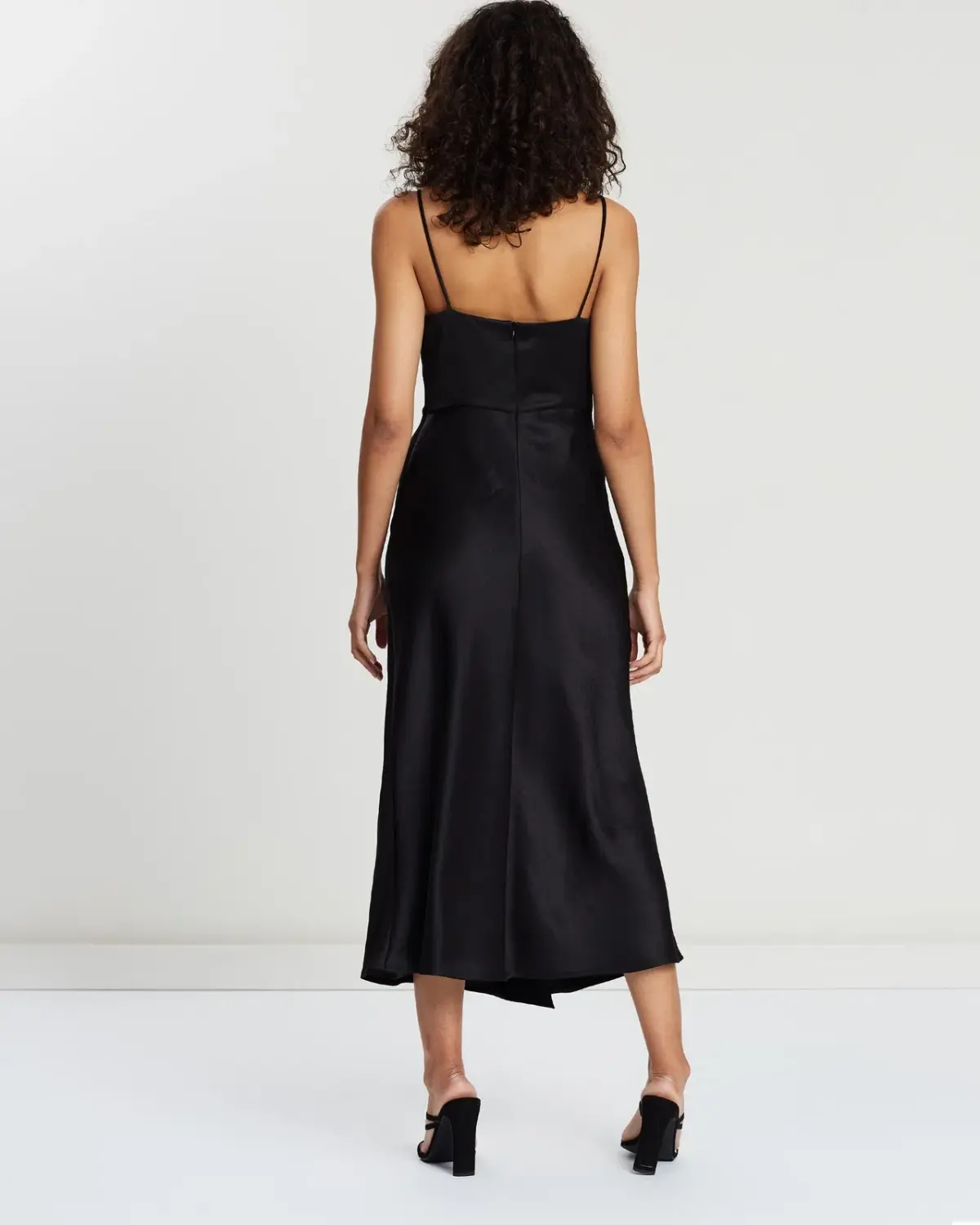 Bec & Bridge Gabrielle V Midi Dress Black Size AU 12 - Image 2
