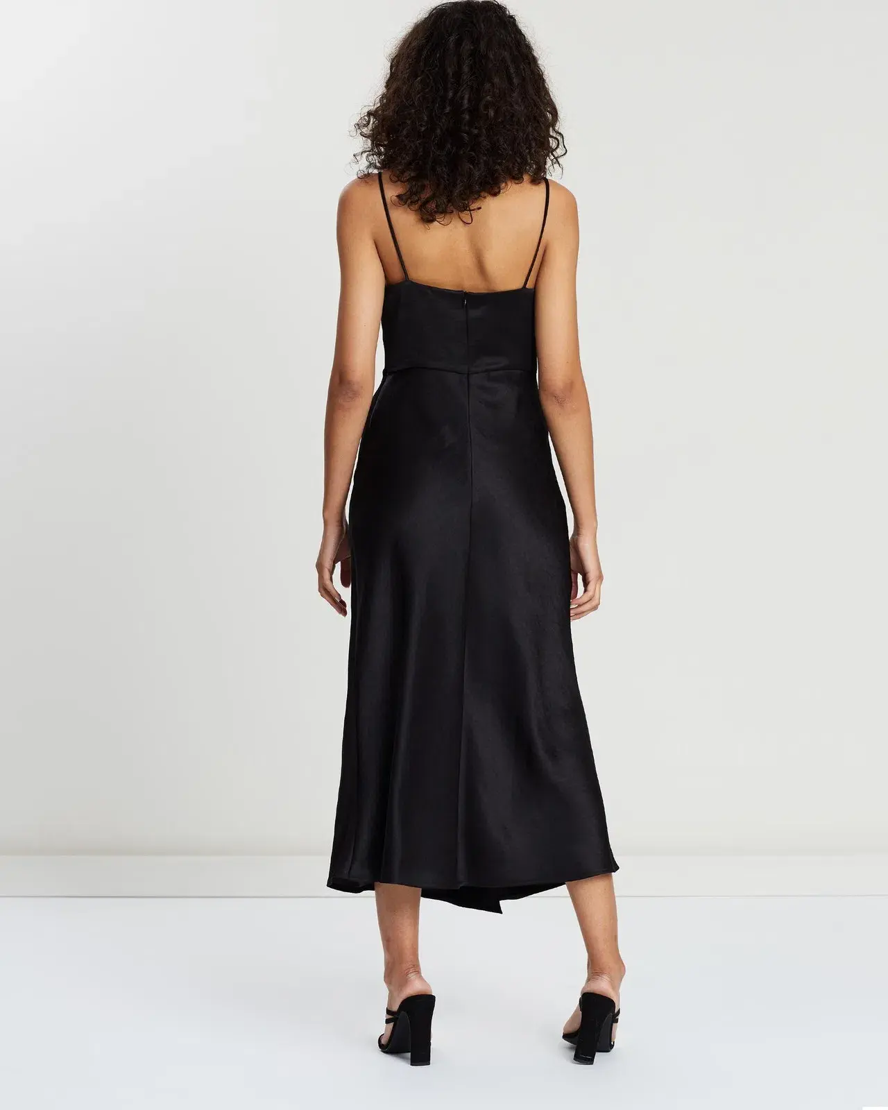 Bec & Bridge Gabrielle V Midi Dress Black Size AU 12 - Image 2